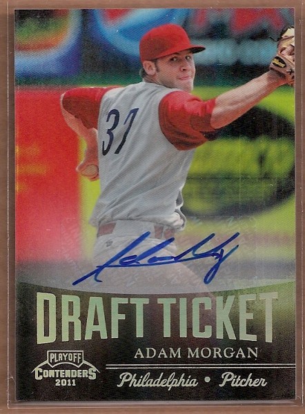 2011 Playoff Contenders Draft Ticket Autographs #DT53 Adam Morgan