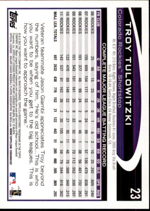 B1355- 2012 Topps Opening Day BB #s 1-220 +Rookies -You Pick- 15+ FREE US SHIP - Picture 41 of 416