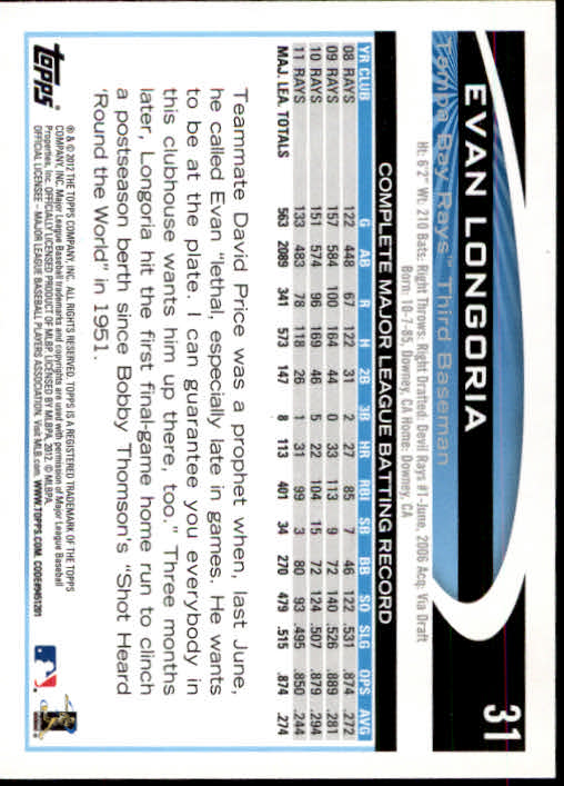 B1355- 2012 Topps Opening Day BB #s 1-220 +Rookies -You Pick- 15+ FREE US SHIP - Picture 57 of 416