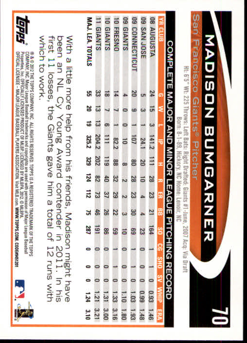 B1355- 2012 Topps Opening Day BB #s 1-220 +Rookies -You Pick- 15+ FREE US SHIP - Picture 132 of 416