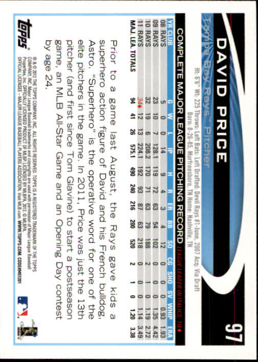 B1355- 2012 Topps Opening Day BB #s 1-220 +Rookies -You Pick- 15+ FREE US SHIP - Picture 182 of 416
