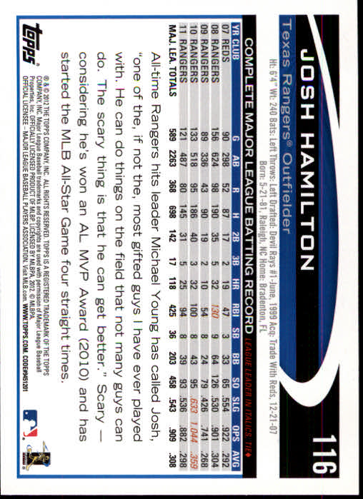 B1355- 2012 Topps Opening Day BB #s 1-220 +Rookies -You Pick- 15+ FREE US SHIP - Picture 216 of 416