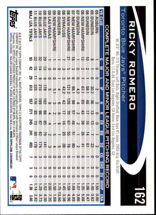 B1355- 2012 Topps Opening Day BB #s 1-220 +Rookies -You Pick- 15+ FREE US SHIP - Picture 306 of 416