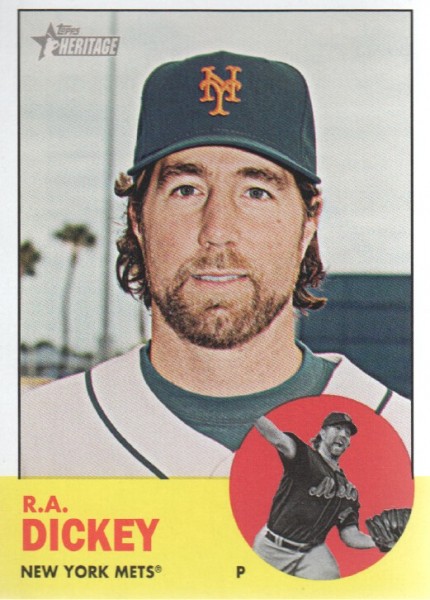 2012 Topps Heritage #59 R.A. Dickey