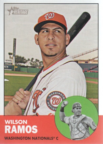 2012 Topps Heritage #94 Wilson Ramos