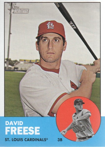 2012 Topps Heritage #130A David Freese