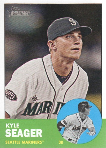 2012 Topps Heritage #466 Kyle Seager SP
