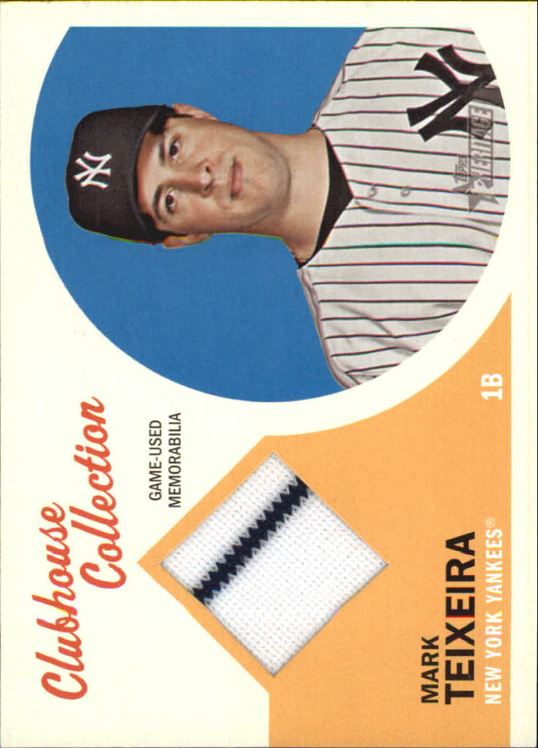 2012 Topps Heritage Clubhouse Collection Relics #MT1 Mark Teixeira