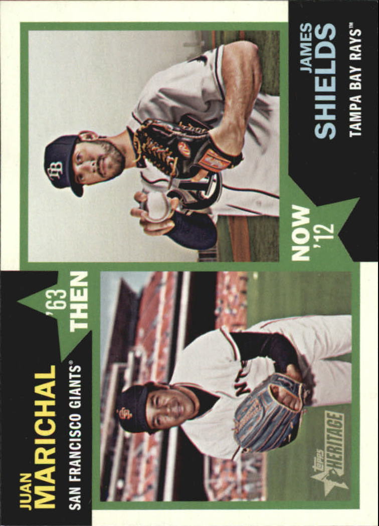 2012 Topps Heritage Then and Now #MS Juan Marichal/James Shields
