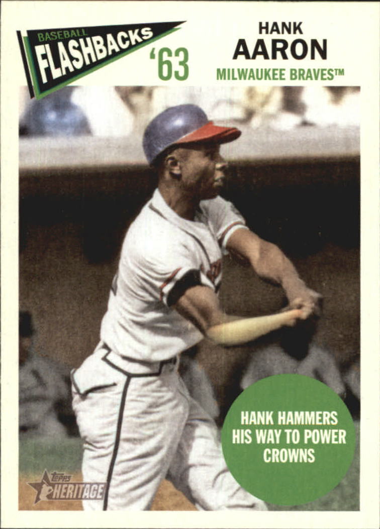 2012 Topps Heritage Baseball Flashbacks #HA Hank Aaron
