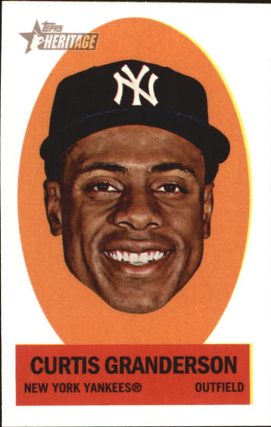 2012 Topps Heritage Stick-Ons #31 Curtis Granderson