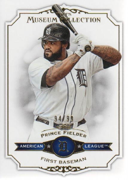 2012 Topps Museum Collection Blue #16 Prince Fielder