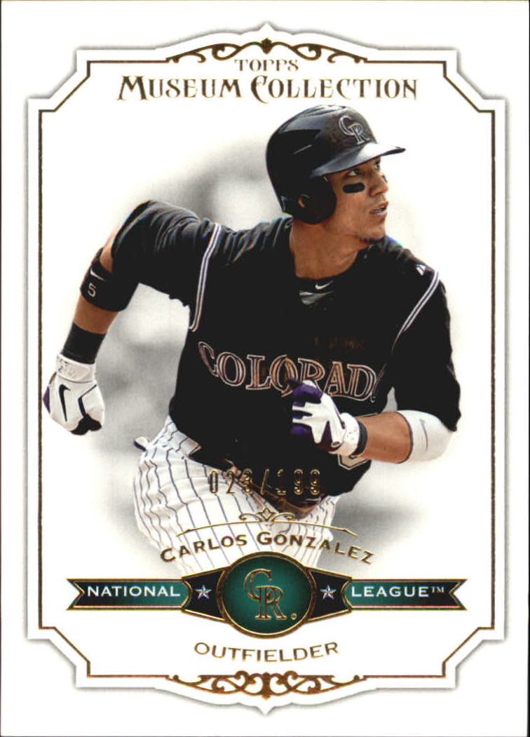 2012 Topps Museum Collection Green #28 Carlos Gonzalez