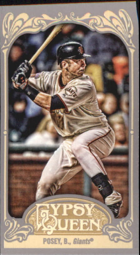 2012 Topps Gypsy Queen Mini #182B Buster Posey VAR