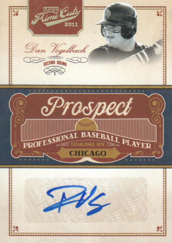 2011 Prime Cuts Prospect Signatures Gold #DV Dan Vogelbach/49