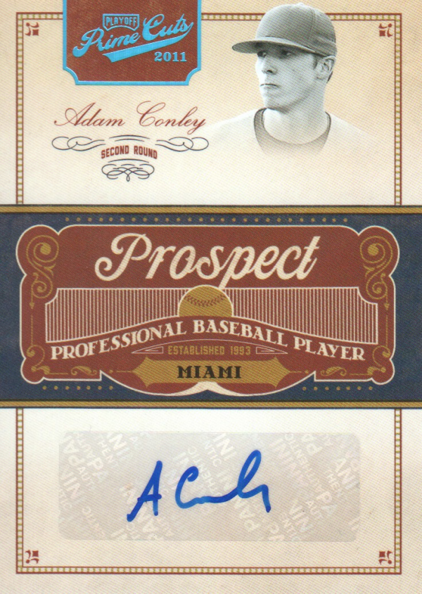 2011 Prime Cuts Prospect Signatures Platinum #AC Adam Conley/25