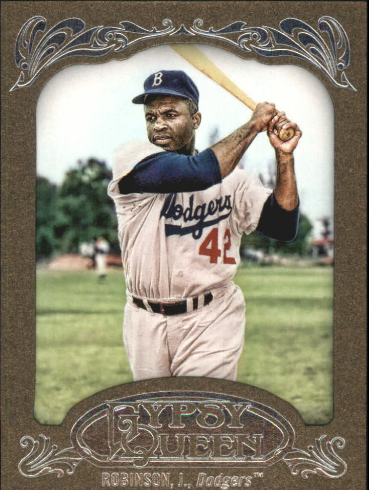 2012 Topps Gypsy Queen Framed Gold #18 Jackie Robinson