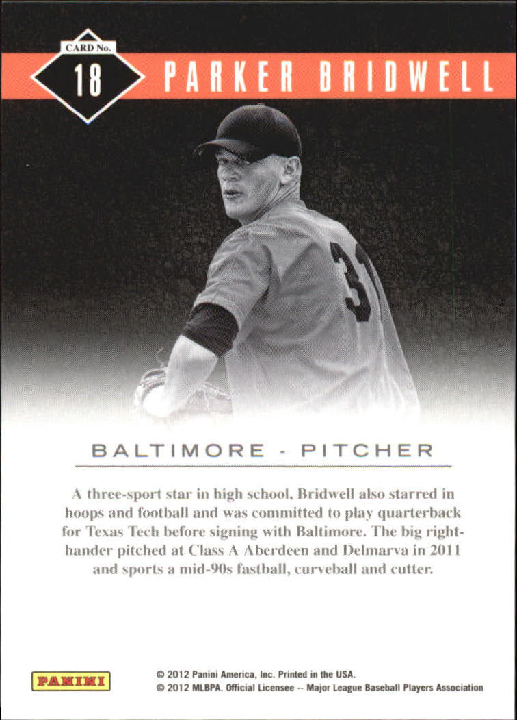 2011 Limited Prospects OptiChrome #18 Parker Bridwell back image