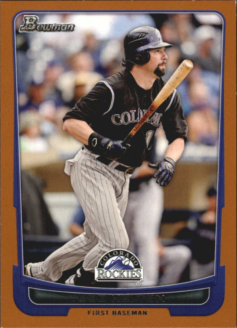 Carte parallele Bowman Baseball 2012 "Main Set Orange" - Foto 16 di 25