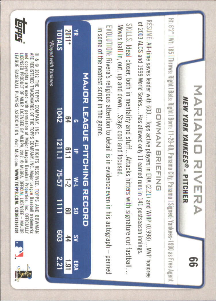 B6974- 2012 Bowman Gold Baseball Card # S 1-220 -du Pick- 15 + Gratis US Schiff - Bild 133 von 436