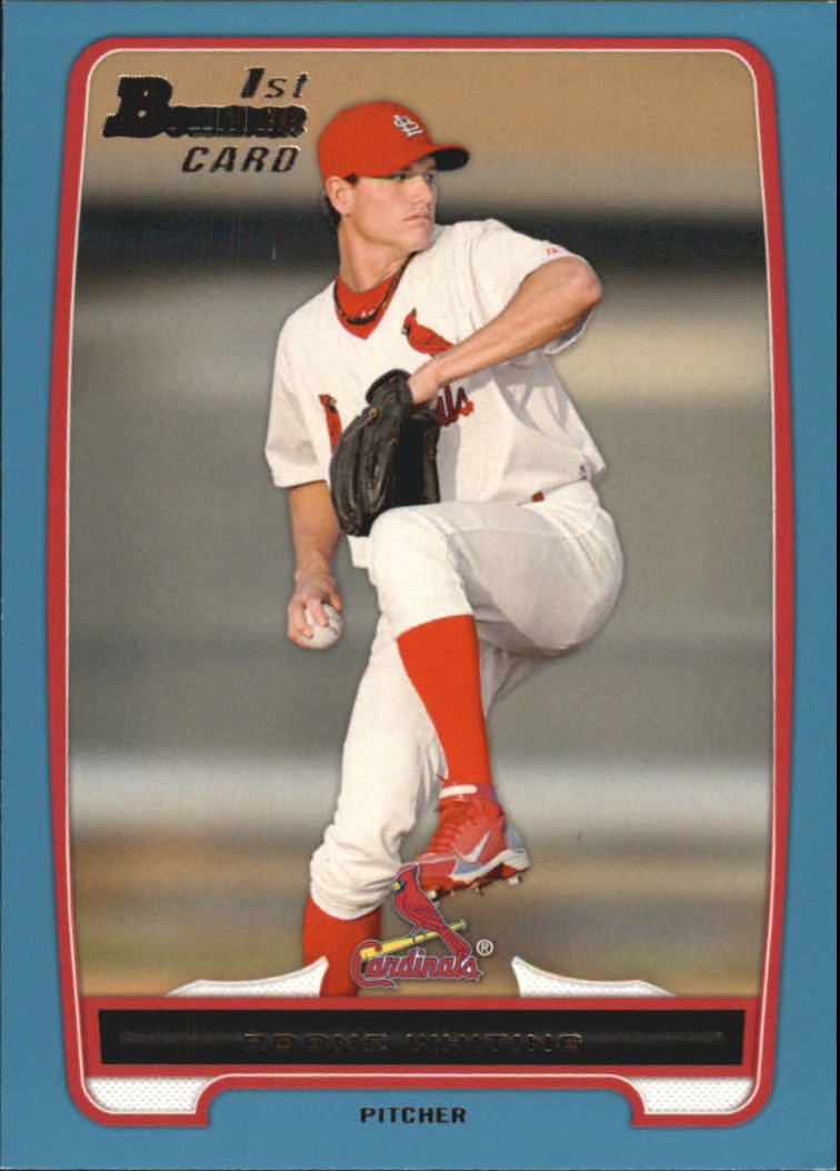 Tarjetas paralelas de béisbol Bowman 2012 "Prospects Blue" insertadas - Imagen 20 de 47