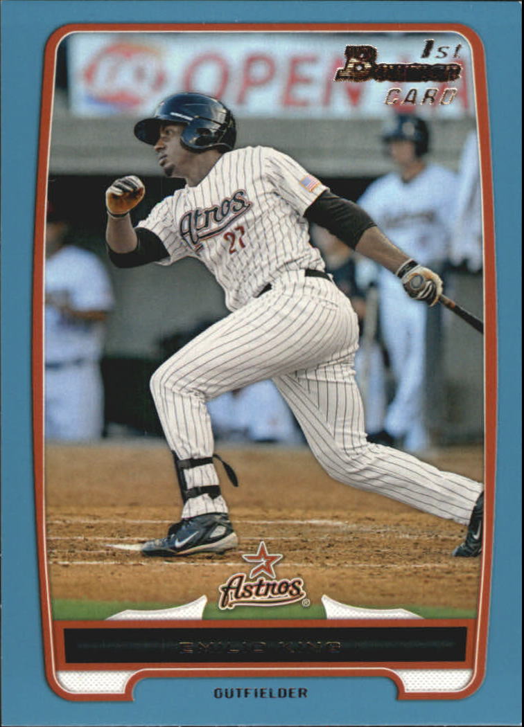 Tarjetas paralelas de béisbol Bowman 2012 "Prospects Blue" insertadas - Imagen 30 de 47