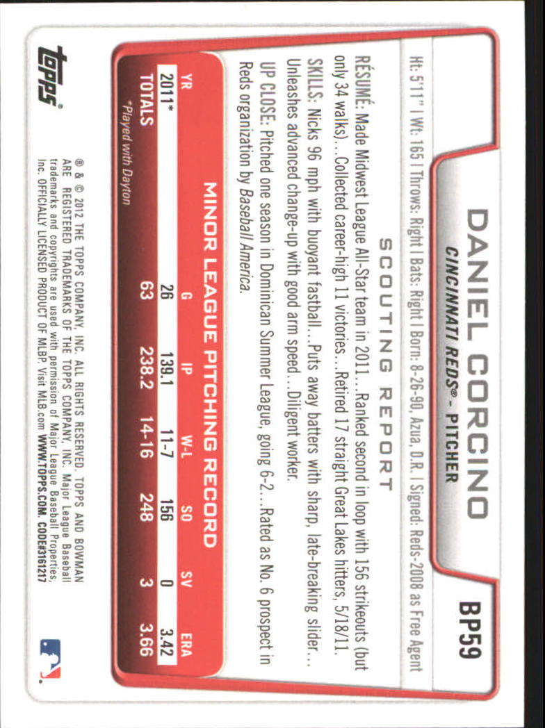 B5051- 2012 Bowman Prospects BB # S 1-110 + Einsätze -du Pick- 15 + Free US - Bild 260 von 290