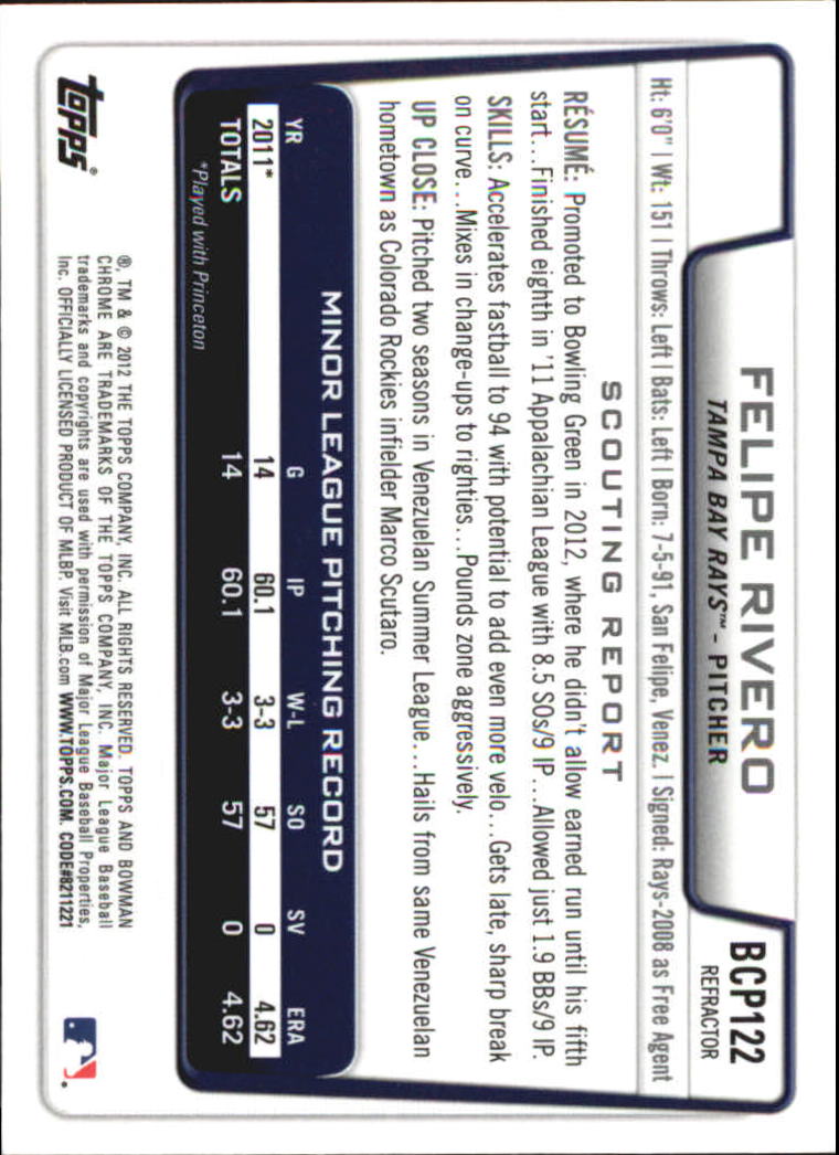 B2642- 2012 Bowman Chrome Prospects Blue Wave BB -You Pick- 15+ FREE US SHIP - Picture 16 of 153