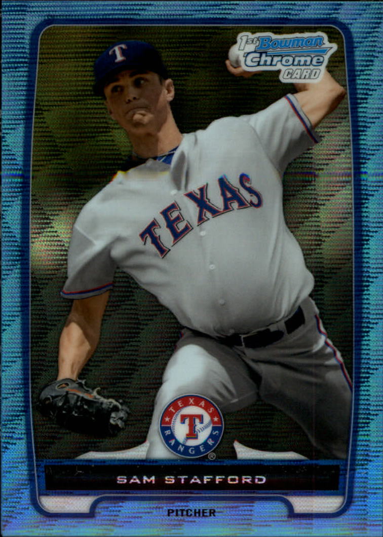 B2642- 2012 Bowman Chrome Prospects Blue Wave BB -You Pick- 15+ FREE US SHIP - Picture 21 of 153