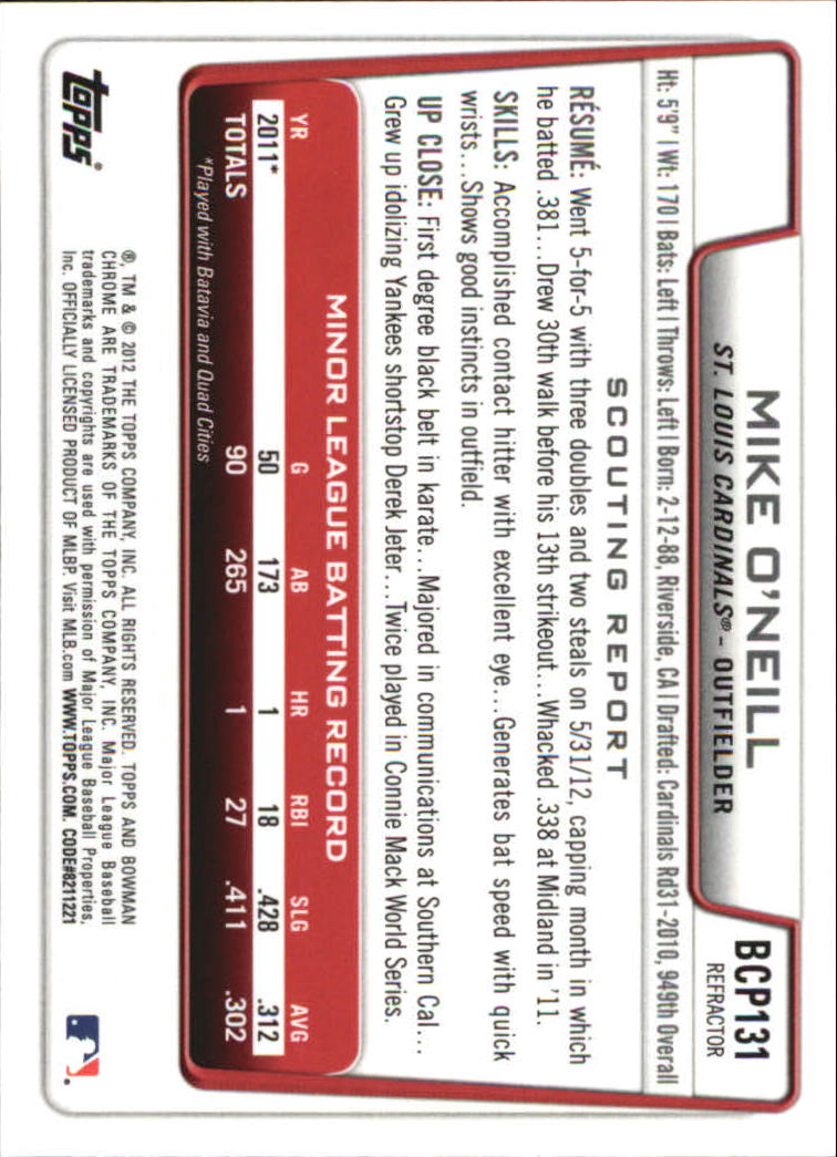 B2642- 2012 Bowman Chrome Prospects Blue Wave BB -You Pick- 15+ FREE US SHIP - Picture 29 of 153