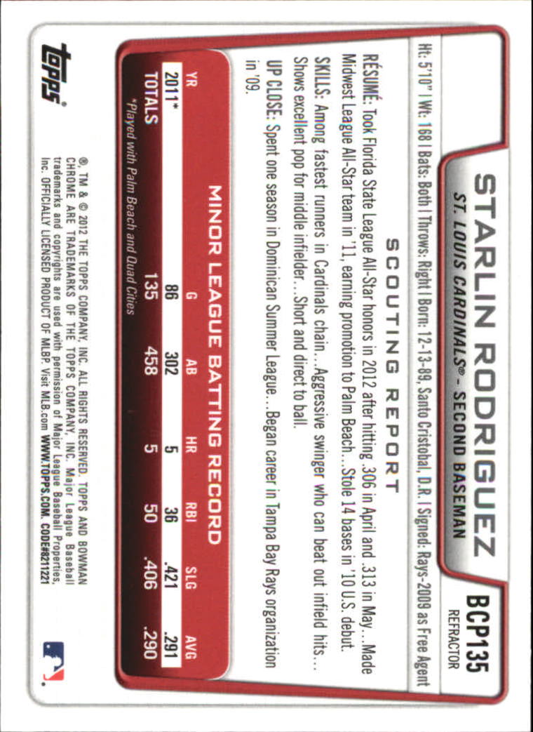 B2642- 2012 Bowman Chrome Prospects Blue Wave BB -You Pick- 15+ FREE US SHIP - Picture 35 of 153