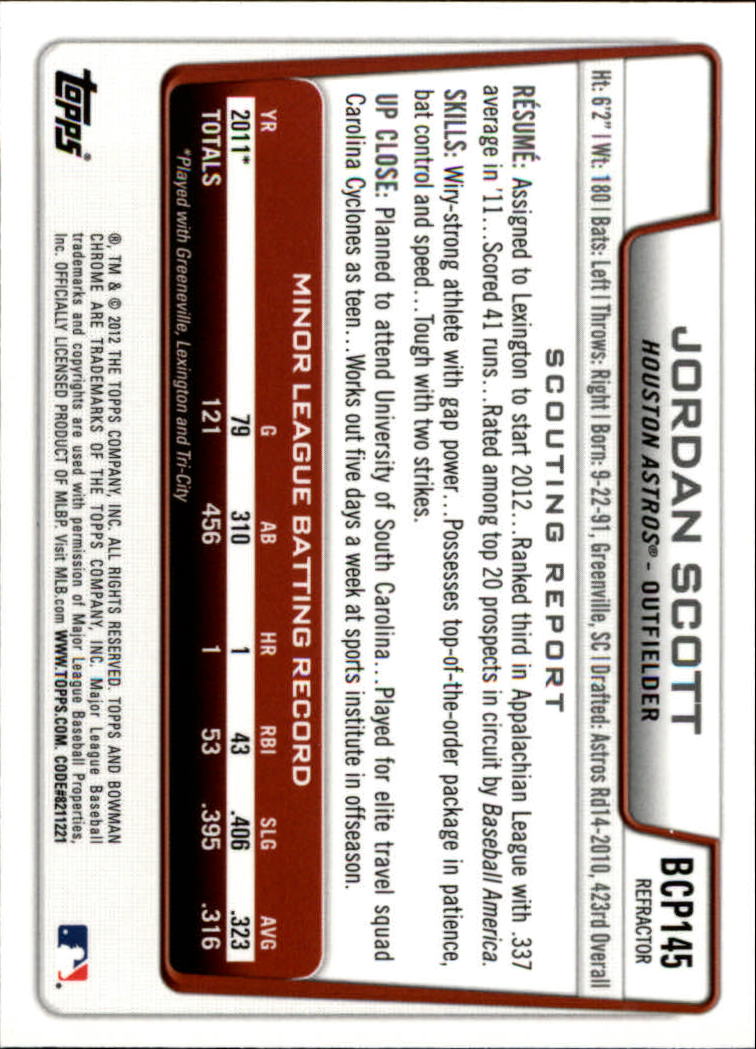 B2642- 2012 Bowman Chrome Prospects Blue Wave BB -You Pick- 15+ FREE US SHIP - Picture 49 of 153