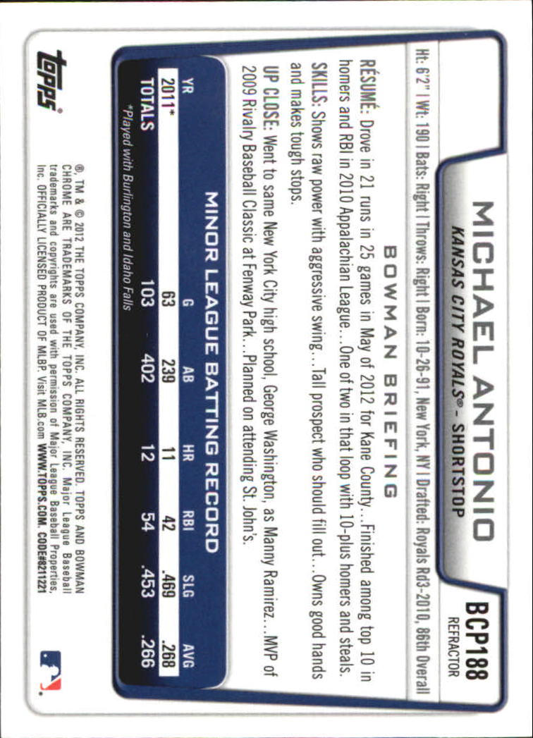 B2642- 2012 Bowman Chrome Prospects Blue Wave BB -You Pick- 15+ FREE US SHIP - Picture 110 of 153