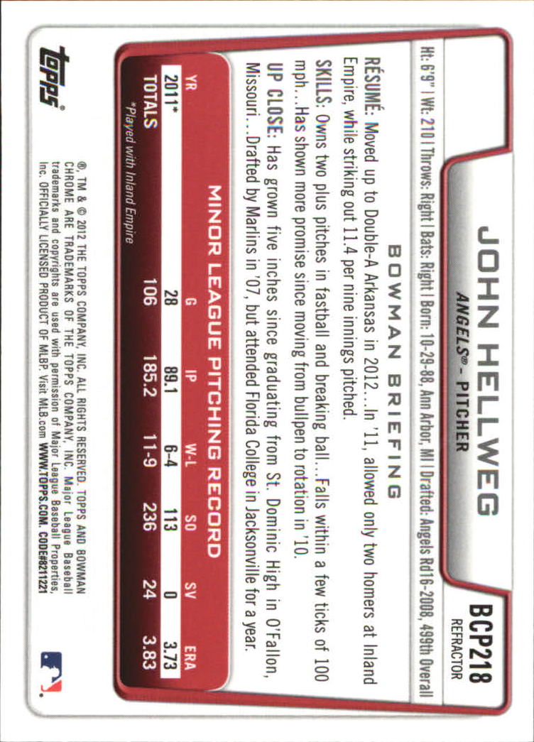 B2642- 2012 Bowman Chrome Prospects Blue Wave BB -You Pick- 15+ FREE US SHIP - Picture 150 of 153