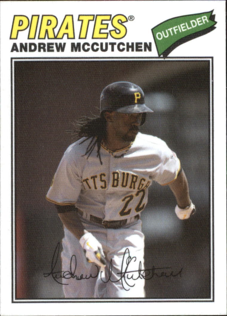2012 Topps Archives Cloth Stickers #AM Andrew McCutchen