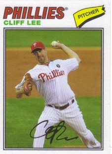 2012 Topps Archives Cloth Stickers #CL Cliff Lee