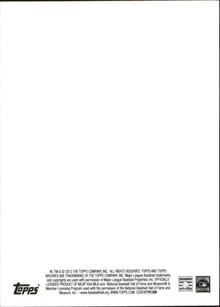 A9294- 2012 Topps Archive BB Karten 1-240 + Einsätze -du Pick- 15 + Gratis US - Bild 258 von 264