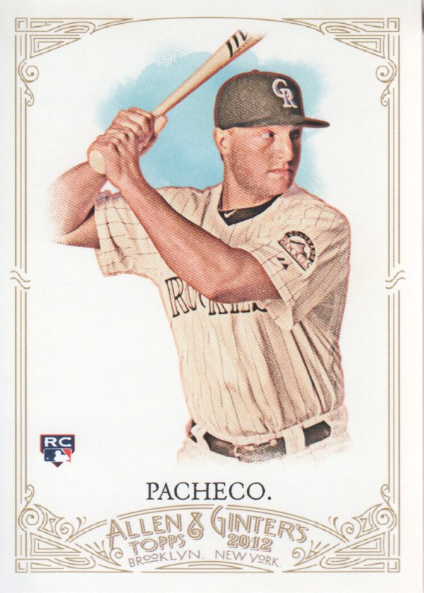 2012 Topps Allen and Ginter #56 Jordan Pacheco RC