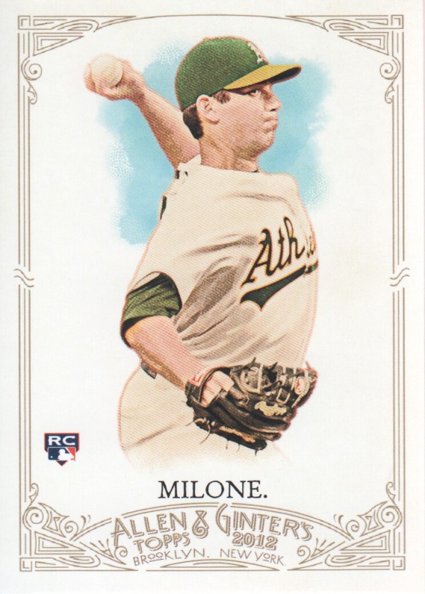 2012 Topps Allen and Ginter #188 Tom Milone RC