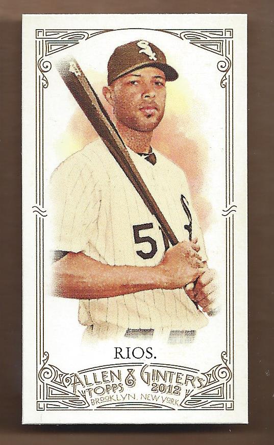 2012 Topps Allen and Ginter Mini A and G Back #65 Alex Rios