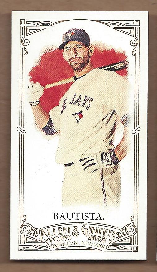 2012 Topps Allen and Ginter Mini A and G Back #93 Jose Bautista