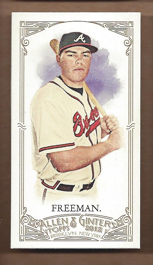 2012 Topps Allen and Ginter Mini A and G Back #161 Freddie Freeman