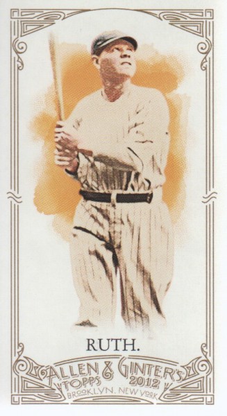 2012 Topps Allen and Ginter Mini A and G Back #176 Babe Ruth