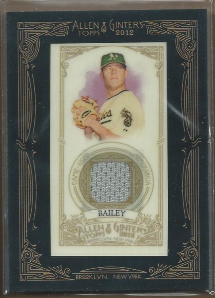 2012 Topps Allen and Ginter Relics #ABA Andrew Bailey