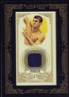 2012 Topps Allen and Ginter Relics #MPH Michael Phelps