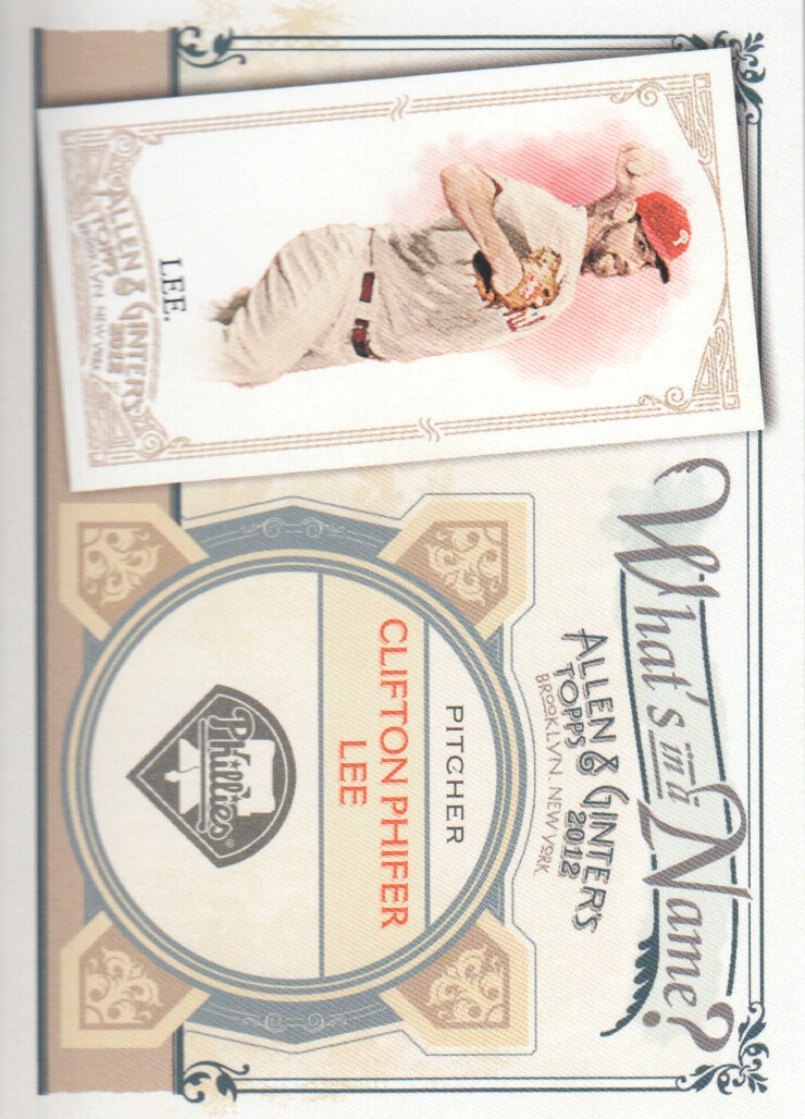 2012 Topps Allen and Ginter What's in a Name #WIN8 Clifton Phifer Lee