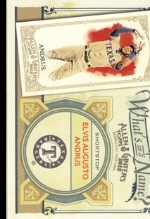 2012 Topps Allen and Ginter What's in a Name #WIN28 Elvis Augusto Andrus