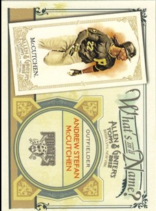 2012 Topps Allen and Ginter What's in a Name #WIN31 Andrew Stefan McCutchen