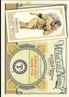 2012 Topps Allen and Ginter What's in a Name #WIN51 Joshua Holt Hamilton