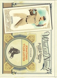 2012 Topps Allen and Ginter What's in a Name #WIN70 Jonathan Tyler Lester
